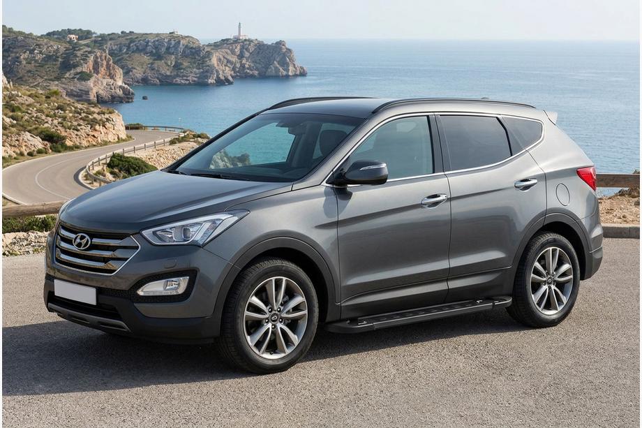 Hyundai Santa Fe 3 2012-2018 Progi Boczne RedLine Black (2 szt., Aluminium) Image
