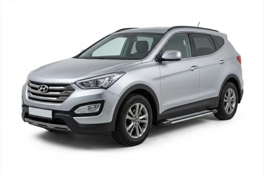 Hyundai Santa Fe 3 2012-2018 Progi Boczné Rainbow (2 szt., Aluminium) Image