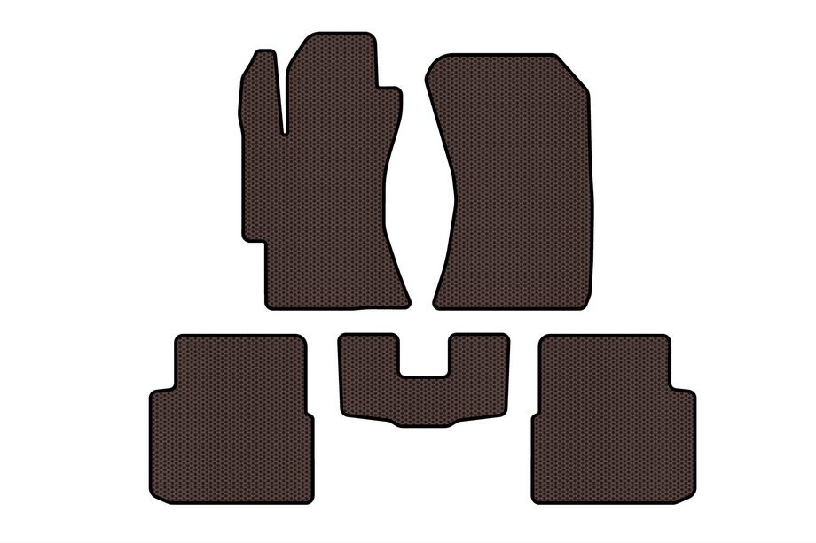 Subaru Impreza 2007-2011 Gumowe dywaniki Carsuit (HB, brązowe) Zdjęcia 1