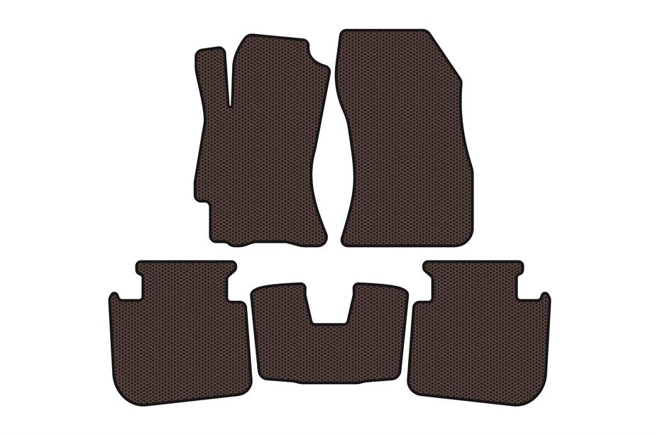 Subaru Legacy 2009-2014 Gumowe dywaniki Carsuit (2009-2013, SD, brązowe) Zdjęcia 1