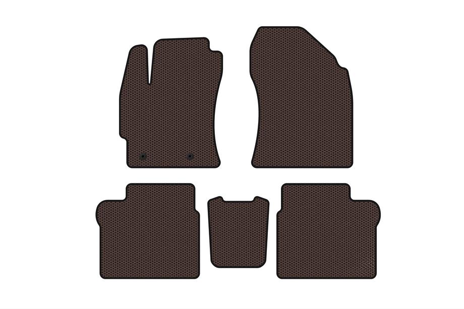 Toyota Corolla 2013-2019 Dywaniki gumowe Carsuit (2016-2019, SD, brązowe) Zdjęcia 1