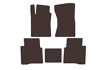 Toyota Fortuner 2006-2015 Gumowe Dywaniki Carsuit (Brązowe) zdjęcia 1