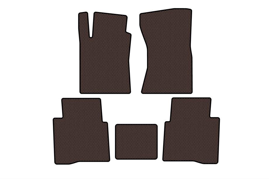 Toyota Fortuner 2006-2015 Gumowe Dywaniki Carsuit (Brązowe) Image