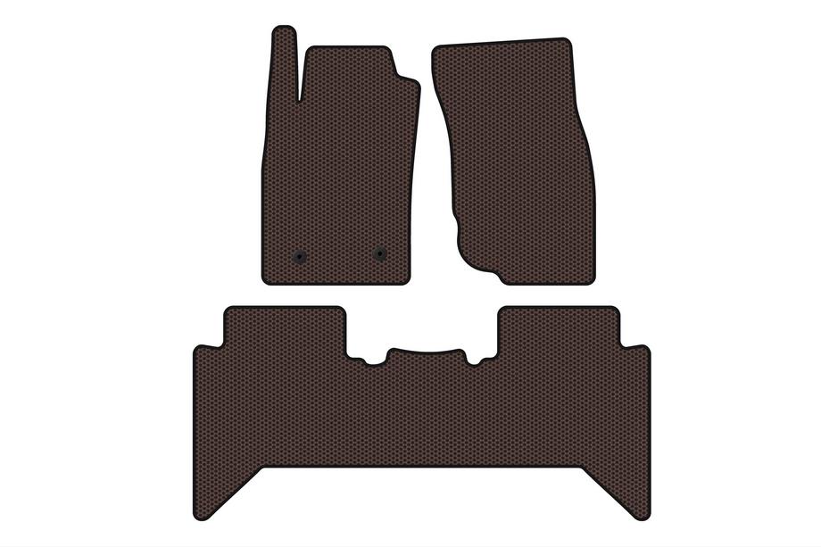 Toyota Hilux 2006-2015 Gumowe Dywaniki Carsuit V2 (Brązowe) Image
