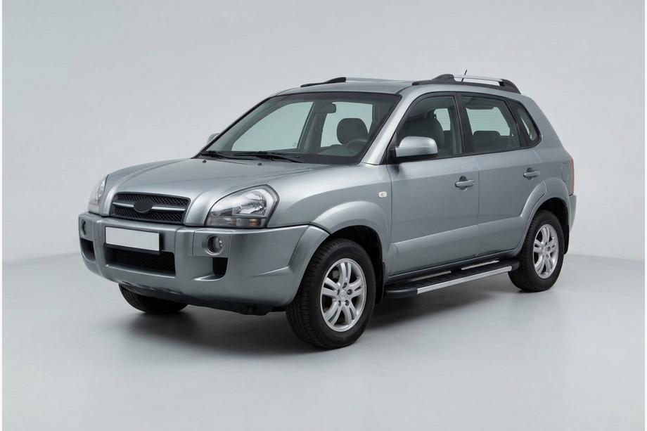 Hyundai Tucson JM 2004- Progi Boczné Duru (2 szt., Aluminium) Image