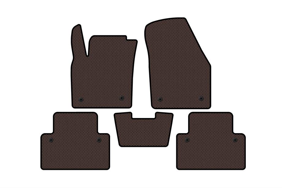 Volvo C30 2006-2012 Gumowe dywaniki Carsuit (HB, 3-drzwiowy, brązowy) Image