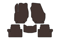Volvo S80 2006-2016 Gumowe Dywaniki Carsuit (Brązowe) zdjęcia 1