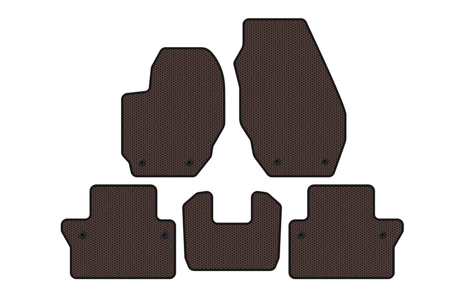 Volvo V70 2007-2013 Gumowe Dywaniki Carsuit (Brązowe) Image
