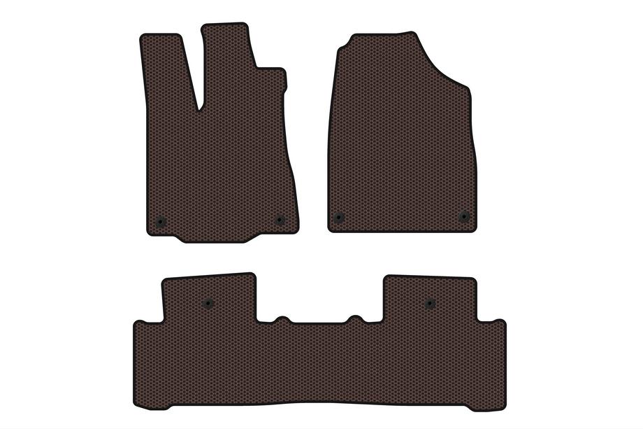 Acura MDX 2013-2020 Gumowe dywaniki Carsuit (2 rzędy, brązowe) Image