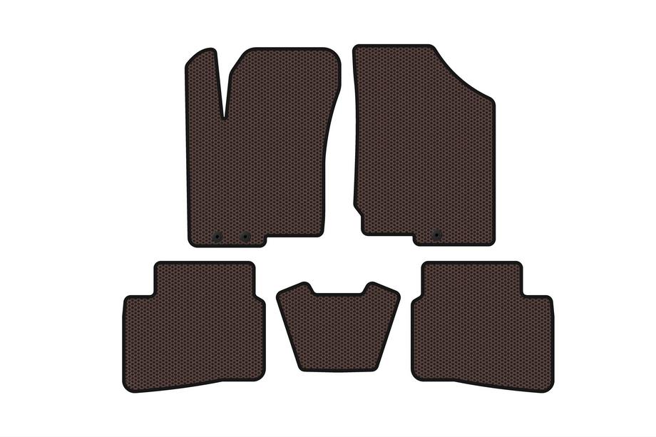 Kia Forte 2008–2024 Dywaniki gumowe Carsuit (2008-2012, brązowe) Zdjęcia 1