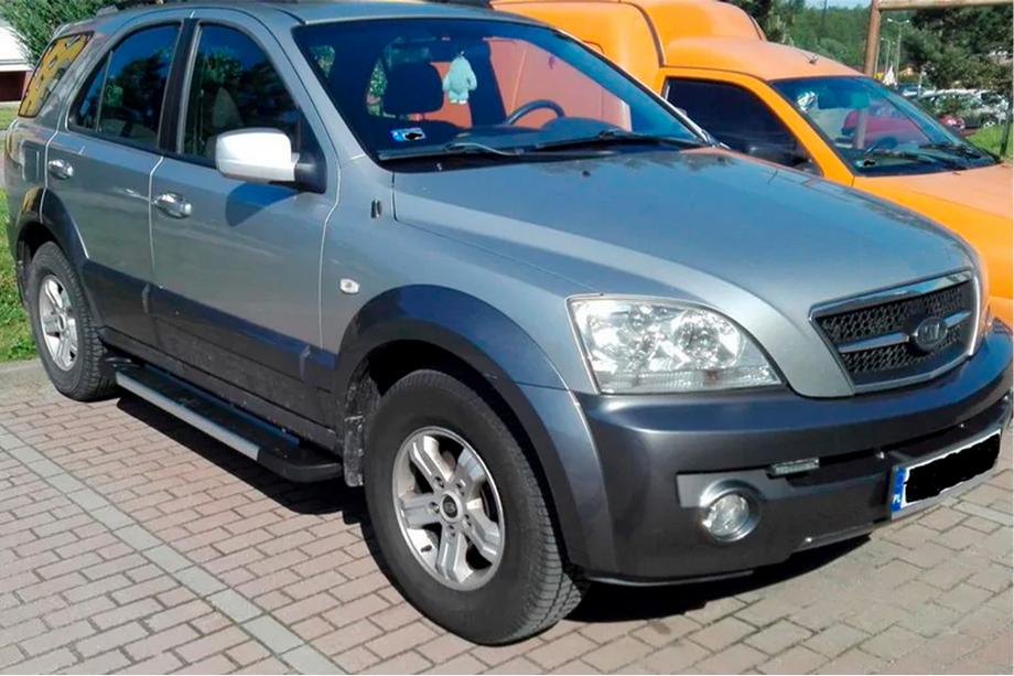 Kia Sorento I BL 2002-2009 Progi Boczné RedLine V1 (2 szt., Aluminium) Image