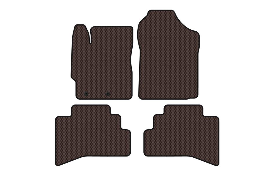 Toyota Prius C 2012-2019 Gumowe Dywaniki Carsuit (Brązowe) Image