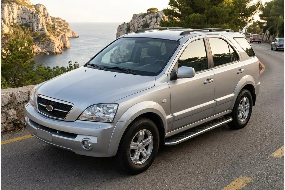 Kia Sorento I BL 2002-2009 Progi Boczne Maydos V1 (2 szt., Aluminium i Stal Nierdzewna) Image