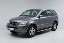 Kia Sorento I BL 2002-2009 Progi Boczne Tayga Grey (2 szt., Aluminium) zdjęcia 1
