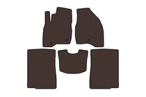 Ford Explorer 2011-2019 Dywaniki gumowe Carsuit (2015-2017, 2 rzędy, 7-osobowy, brązowy) zdjęcia 1