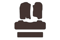Chevrolet Tahoe 2007-2014 Dywaniki gumowe Carsuit (3 rzędy, 2007-2014, brązowe) zdjęcia 1