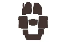 Ford Explorer 2011-2019 Dywaniki gumowe Carsuit (2017-2019, 3 rząd, 7-osobowy, brązowe) zdjęcia 1