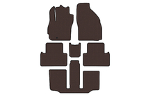 Mazda 5 2005-2009 Gumowe dywaniki Carsuit (3 rzędy, 7-osobowy, brązowy) zdjęcia 1