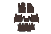 Volkswagen Touran 2003-2010 Dywaniki gumowe Carsuit (3 rzędy, 2006-2010, 7-osobowy, brązowe) zdjęcia 1
