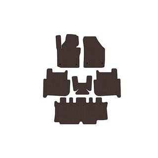 Dywaniki gumowe Carsuit (3 rzędy, 2006-2010, 7-osobowy, brązowe) Volkswagen Touran 2003-2010 zdjęcia 1