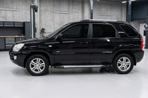 Kia Sportage 2004-2010 Progi Boczne Line (2 szt., Aluminium) zdjęcia 1