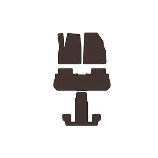 Dywaniki Gumowe Carsuit (3 Rzędy, 2017-2019, Brązowe) GMC Acadia 2017- zdjęcia 1