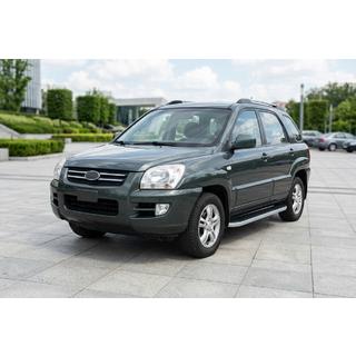 Progi Boczne Tayga Grey (2 szt., Aluminium) Kia Sportage 2004-2010 zdjęcia 1