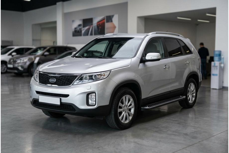 Kia Sorento II XM 2009-2014 Progi Boczné Allmond Black (2 szt., Aluminium) 2010-2013 Image