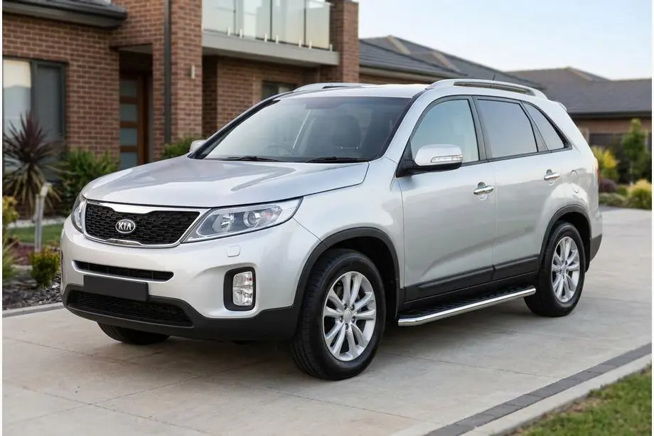 Kia Sorento II XM 2009-2014 Progi Boczne Maydos V1 (2 szt., Aluminium i Stal Nierdzewna) Image