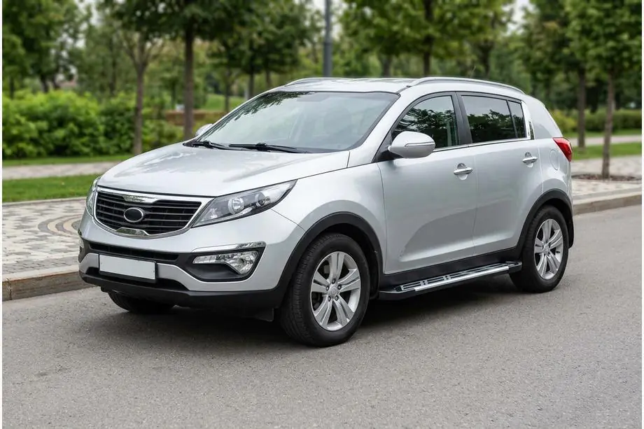 Kia Sportage 2010-2015 Progi Boczné Sunrise (2 szt., Aluminium) Image