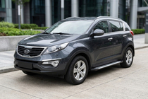 Kia Sportage 2010-2015 Progi Boczne Line (2 szt., Aluminium) zdjęcia 1