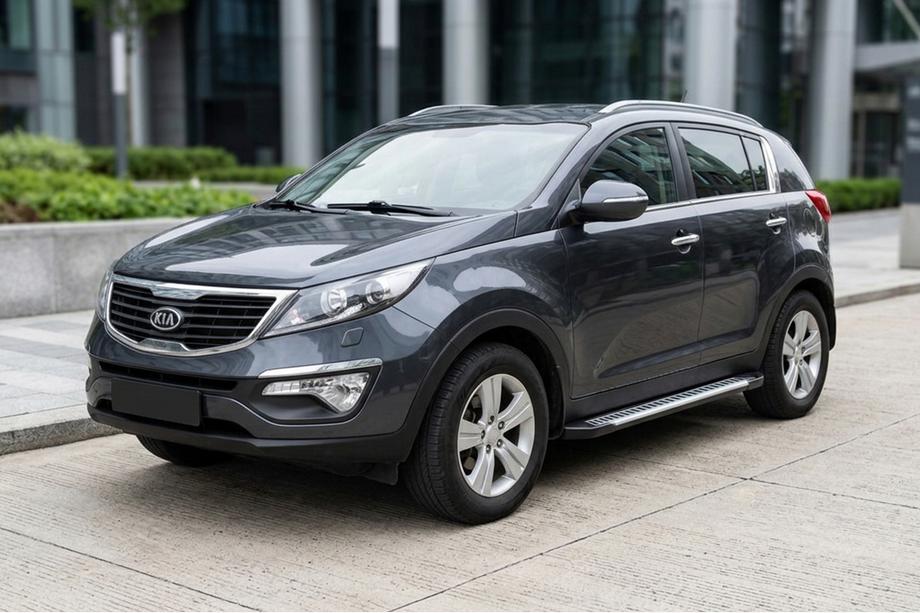 Kia Sportage 2010-2015 Progi Boczne Line (2 szt., Aluminium) Image