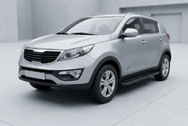 Kia Sportage 2010-2015 Progi Boczné Bosphorus Black (2 szt., Aluminium) zdjęcia 1