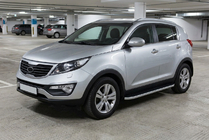 Kia Sportage 2010-2015 Progi Boczne Tayga Grey (2 szt., Aluminium) zdjęcia 1