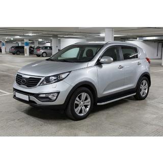 Progi Boczne Tayga Grey (2 szt., Aluminium) Kia Sportage 2010-2015 zdjęcia 1
