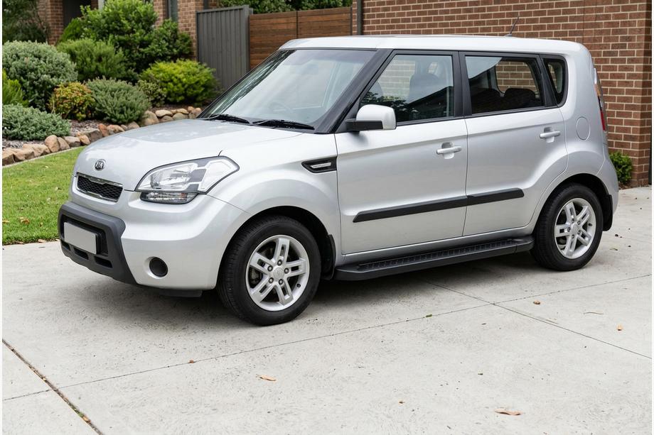 Kia Soul I 2008-2013 Progi Boczné Allmond Black (2 szt., Aluminium) Image