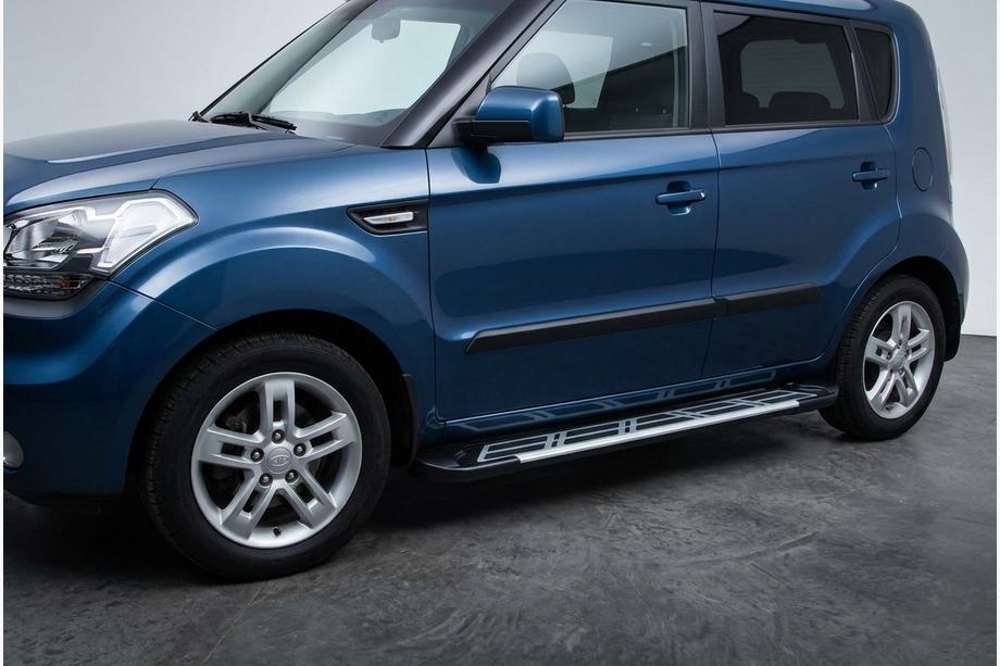 Kia Soul I 2008-2013 Progi Boczné Sunrise (2 szt., Aluminium) Image