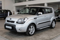 Kia Soul I 2008-2013 Progi Boczne Line (2 szt., Aluminium) zdjęcia 1