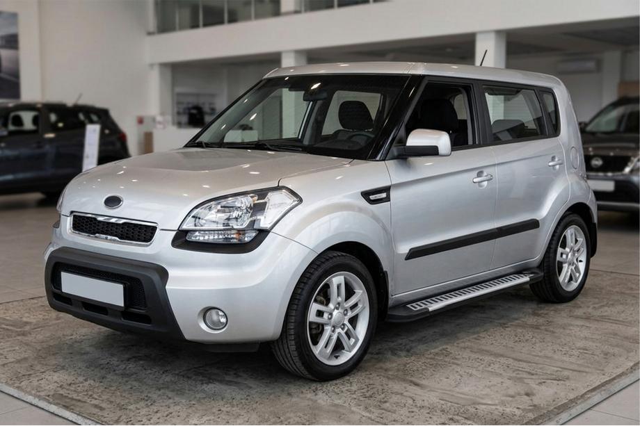 Kia Soul I 2008-2013 Progi Boczne Line (2 szt., Aluminium) Image