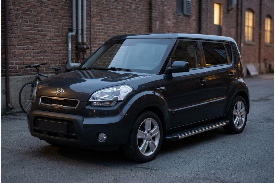 Kia Soul I 2008-2013 Progi Boczné Duru (2 szt., Aluminium) Image