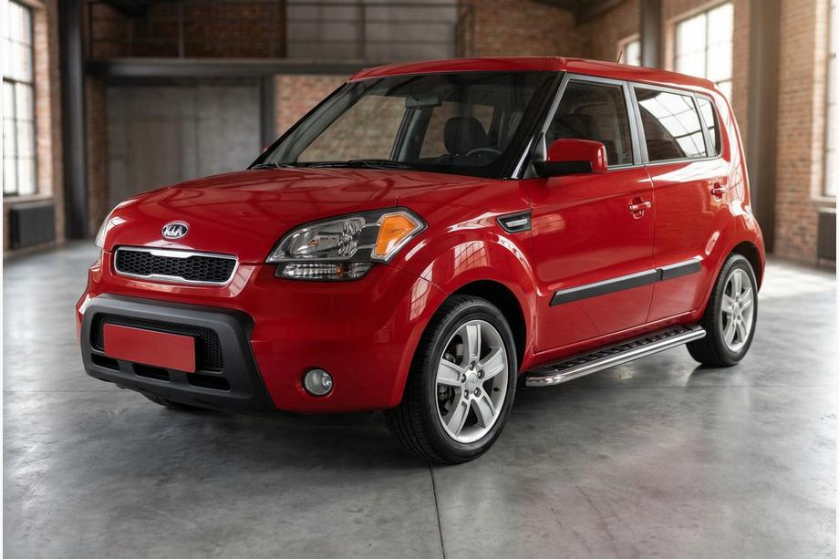 Kia Soul I 2008-2013 Progi Boczne Maydos V1 (2 szt., Aluminium i Stal Nierdzewna) Image