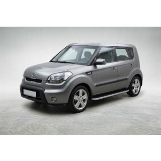Progi Boczne Tayga Grey (2 szt., Aluminium) Kia Soul I 2008-2013 zdjęcia 1