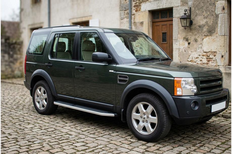Land Rover Discovery III 2004–2009 Progi Boczne Tayga Grey (2 szt., Aluminium) Image