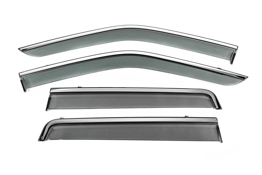 Land Rover Freelander II 2006–2014 Deflektory szyb z chromowaną listwą Niken Luxury (4 szt.) Zdjęcia 1