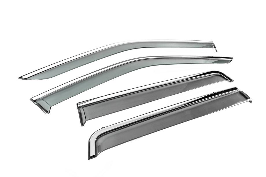 Land Rover Freelander II 2006–2014 Deflektory szyb z chromowaną listwą Niken Luxury (4 szt.) Zdjęcia 3
