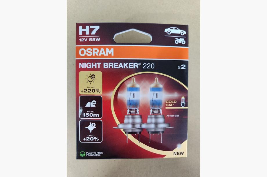 Żarówka reflektora Osram H7 60/55W Night Breaker Laser +220% Image