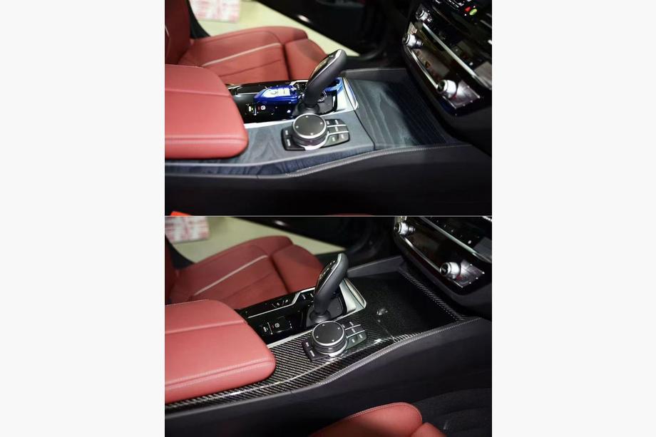 BMW Seria 5 G30/G31 2017–2023 Zestaw Wstawek Wewnetrznych z Wlokna Weglowego Image