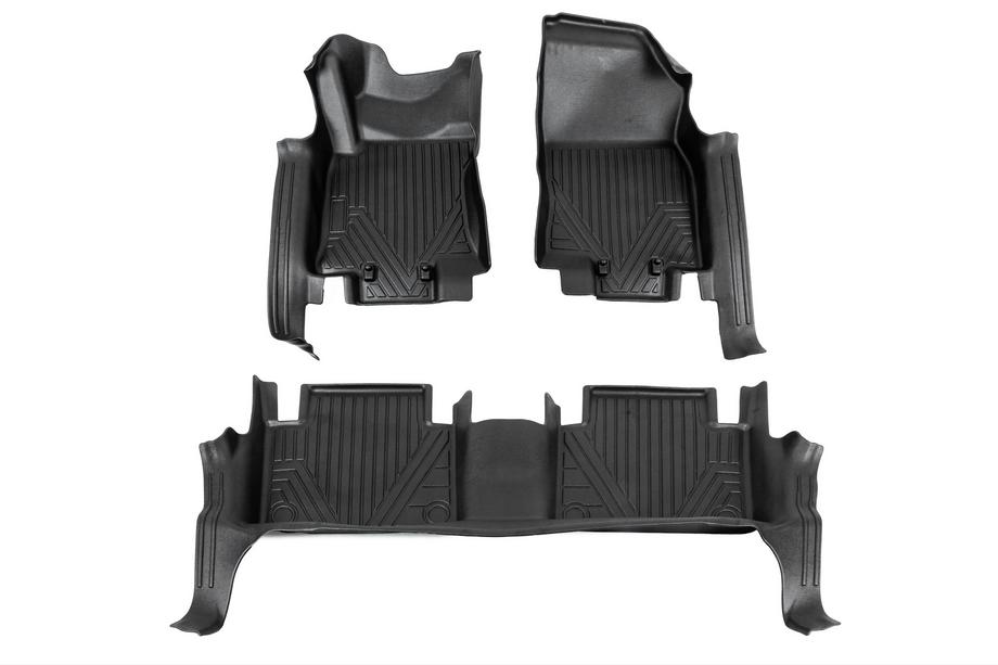 Nissan X-trail T32/Rogue 2014-2021 Gumowe dywaniki Niken Luxury 3D (Do X-Trail, zestaw 3 szt.) Image