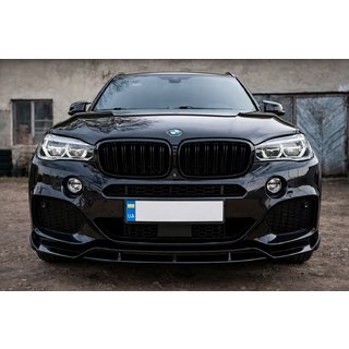 Nakładka na Zderzak Przedni Lip Black Warrior (do M-Sport) BMW X6 F16 2014-2019 zdjęcia 1