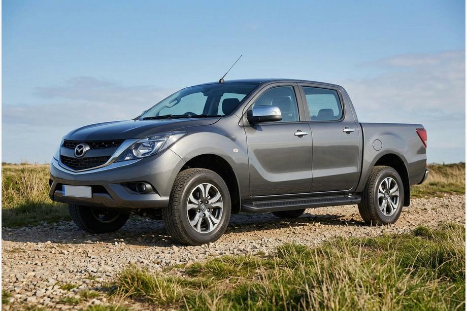 Mazda BT-50 2012- Progi Boczné Allmond Black (2 szt., Aluminium) Image
